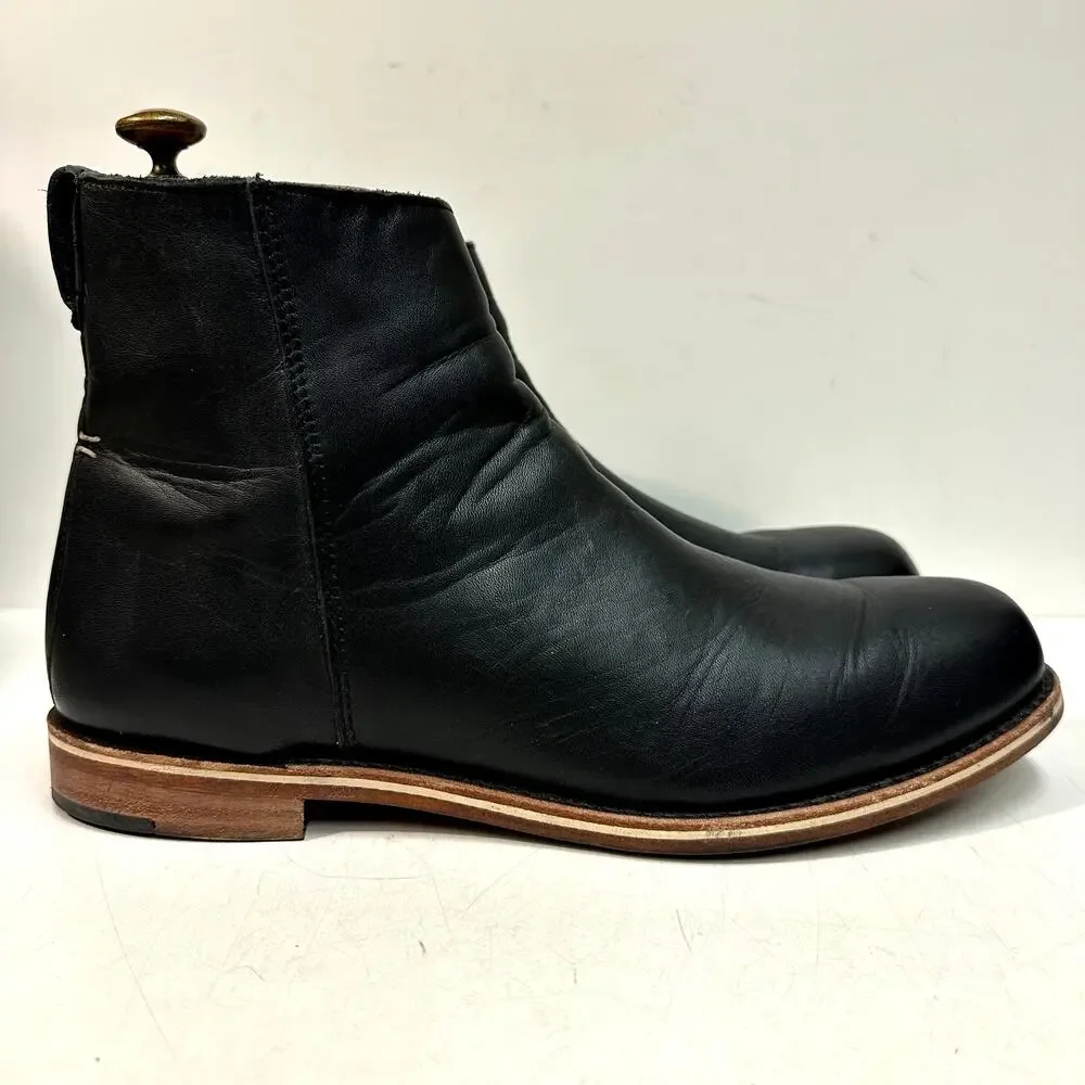 EUC Rancourt & Co. x Helm Pablo Boot Zipper Moto Made in Maine USA 11.5 D
